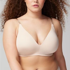 Soma 34DD Pale Sand Vanishing 360 Wireless Perfect Coverage Bra Style 570306114